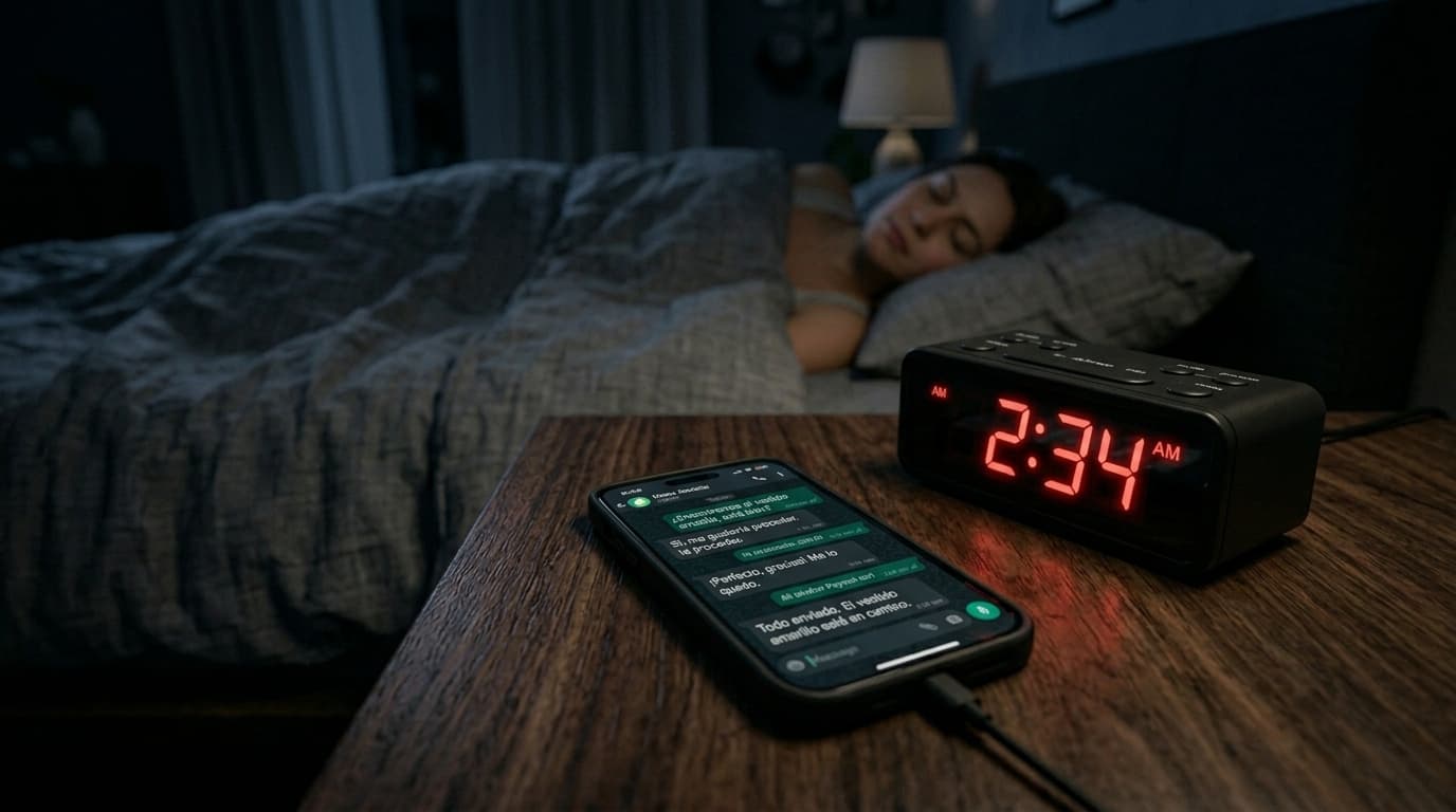 Dueño de negocio durmiendo tranquilo